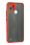 Mey İthalat®  Realme C21 Kılıf Montreal Silikon Kapak - Kırmızı