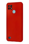 Mey İthalat®  Realme C21 Kılıf Nano içi Kadife Silikon - Kırmızı