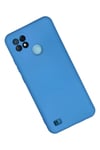 Mey İthalat®  Realme C21 Kılıf Nano içi Kadife Silikon - Mavi