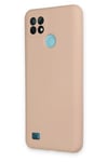 Mey İthalat®  Realme C21 Kılıf Nano içi Kadife Silikon - Pudra