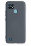 Mey İthalat®  Realme C21 Kılıf Nano içi Kadife Silikon - Gri