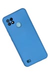 Mey İthalat®  Realme C21 Kılıf Nano içi Kadife Silikon - Mavi
