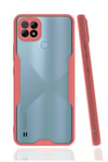 Mey İthalat®  Realme C21 Kılıf Platin Silikon - Pembe