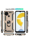 Mey İthalat®  Realme C21 Kılıf Sofya Yüzüklü Silikon Kapak - Gold