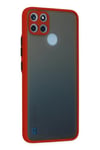 Mey İthalat®  Realme C21Y Kılıf Montreal Silikon Kapak - Kırmızı