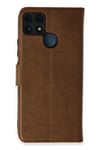 Mey İthalat®  Realme C25 Kılıf Trend S Plus Kapaklı Kılıf - Taba