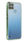 Mey İthalat®  Realme C25Y Kılıf  Lensli Silikon - Yeşil