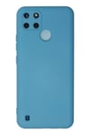 Mey İthalat®  Realme C25Y Kılıf Nano içi Kadife Silikon - Mavi
