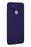 Mey İthalat®  Realme C25Y Kılıf Nano içi Kadife Silikon - Mor