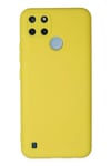 Mey İthalat®  Realme C25Y Kılıf Nano içi Kadife Silikon - Sarı