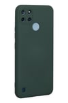 Mey İthalat®  Realme C25Y Kılıf Nano içi Kadife Silikon - Koyu Yeşil