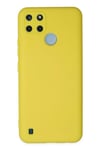 Mey İthalat®  Realme C25Y Kılıf Nano içi Kadife Silikon - Sarı