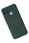 Mey İthalat®  Realme C25Y Kılıf Nano içi Kadife Silikon - Koyu Yeşil