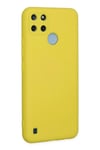 Mey İthalat®  Realme C25Y Kılıf Nano içi Kadife Silikon - Sarı