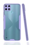 Mey İthalat®  Realme C25Y Kılıf Platin Silikon - Lila