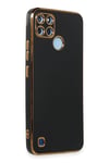 Mey İthalat®  Realme C25Y Kılıf Volet Silikon - Siyah