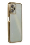 Mey İthalat®  Realme C35 Kılıf  Lensli Silikon - Gold