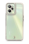 Mey İthalat®  Realme C35 Kılıf Liva Lens Silikon - Beyaz