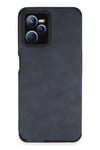 Mey İthalat®  Realme C35 Kılıf Loop Deri Silikon - Lacivert