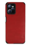 Mey İthalat®  Realme C35 Kılıf Loop Deri Silikon - Kırmızı