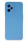 Mey İthalat®  Realme C35 Kılıf Nano içi Kadife Silikon - Mavi
