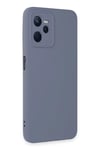 Mey İthalat®  Realme C35 Kılıf Nano içi Kadife Silikon - Gri