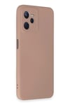 Mey İthalat®  Realme C35 Kılıf Nano içi Kadife Silikon - Pudra