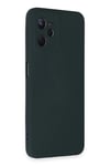 Mey İthalat®  Realme C35 Kılıf Nano içi Kadife Silikon - Koyu Yeşil