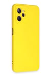 Mey İthalat®  Realme C35 Kılıf Nano içi Kadife Silikon - Sarı