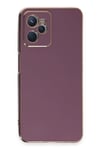 Mey İthalat®  Realme C35 Kılıf Volet Silikon - Mor
