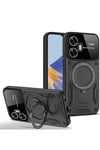 Mey İthalat®  Realme C55 Kılıf Joy Lens Standlı Kapak - Siyah