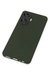 Mey İthalat®  Realme C55 Kılıf Nano içi Kadife Silikon - Koyu Yeşil
