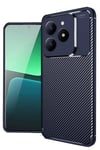 Mey İthalat®  Realme C61 Kılıf Auto Focus Karbon Kapak - Lacivert