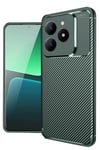 Mey İthalat®  Realme C61 Kılıf Auto Focus Karbon Kapak - Koyu Yeşil