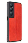 Mey İthalat®  Realme C65 Kılıf Flip Cover - Kırmızı