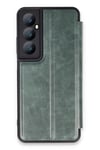 Mey İthalat®  Realme C65 Kılıf Flip Cover - Koyu Yeşil