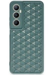 Mey İthalat®  Realme C65 Kılıf Petek Silikon Kapak - Koyu Yeşil