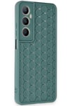 Mey İthalat®  Realme C65 Kılıf Petek Silikon Kapak - Koyu Yeşil