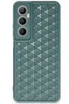 Mey İthalat®  Realme C65 Kılıf Petek Silikon Kapak - Koyu Yeşil