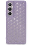 Mey İthalat®  Realme C65 Kılıf Petek Silikon Kapak - Lila