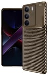 Mey İthalat®  Realme C75 4G Auto Focus Karbon Kapak - Kahverengi