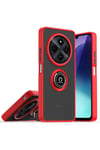 Mey İthalat®  Realme C75 4G Kılıf Montreal Yüzüklü Silikon Kapak - Kırmızı