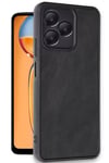 Mey İthalat®  Realme Note 50 4G Kılıf Aras Deri Kapak - Siyah