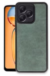 Mey İthalat®  Realme Note 50 4G Kılıf Aras Deri Kapak - Koyu Yeşil