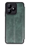 Mey İthalat®  Realme Note 50 4G Kılıf Flip Cover - Koyu Yeşil