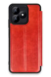 Mey İthalat®  Realme Note 50 4G Kılıf Flip Cover - Kırmızı