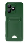 Mey İthalat®  Realme Note 50 4G Kılıf Kelvin Kartvizitli Silikon - Koyu Yeşil