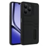 Mey İthalat®  Realme Note 50 4G Kılıf Sara Kartvizitli Deri Kılıf - Siyah