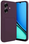 Mey İthalat®  Realme Note 60 Kelvin Kartvizitli Silikon - Derin Mor