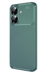Mey İthalat®  Realme Note 60 Kılıf Auto Focus Karbon Kapak - Koyu Yeşil
